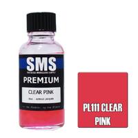 SMS PL111 CLEAR PINK PREMIUM ACRYLIC LACQUER GLOSS PAINT 30ML