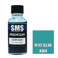 SMS PL112 CLEAR AQUA PREMIUM ACRYLIC LACQUER GLOSS PAINT 30ML