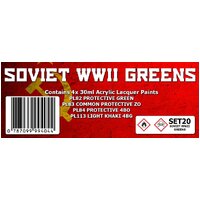 SMS SET20 SOVIET WWII GREENS COLOUR SET 4x30ML