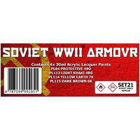 SMS SET21 SOVIET WWII ARMOUR COLOUR SET 4x30ML