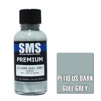 SMS PL118 US DARK GULL GREY FS36231 PREMIUM ACRYLIC LACQUER FLAT PAINT 30ML