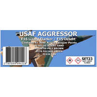 SMS SET23 USAF AGGRESSOR F16 LIZARD FLANKER - F15 DESERT COLOUR SET 4x30ML