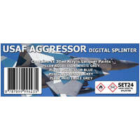 SMS SET24 USAF AGGRESSOR DIGITAL SPLINTER COLOUR SET 4x30ML