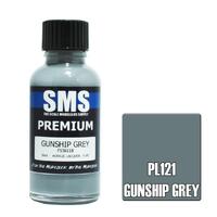 SMS PL121 GUNSHIP GREY FS36118 PREMIUM ACRYLIC LACQUER FLAT PAINT 30ML