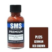 SMS PL125 GERMAN RED BROWN RAL8010 PREMIUM ACRYLIC LACQUER FLAT PAINT 30ML