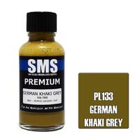 SMS PL133 GERMAN KHAKI GREY RAL7008 PREMIUM ACRYLIC LACQUER FLAT PAINT 30ML