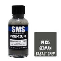 SMS PL135 GERMAN BASALT GREY RAL7012 PREMIUM ACRYLIC LACQUER FLAT PAINT 30ML