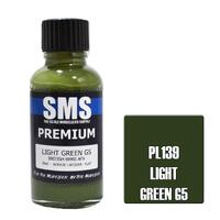 SMS PL139 LIGHT GREEN G5 BRITISH WWII AFV PREMIUM ACRYLIC LACQUER FLAT PAINT 30ML