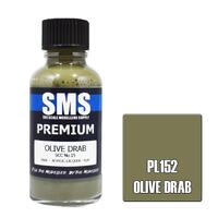 SMS PL152 OLIVE DRAB SCC15 PREMIUM ACRYLIC LACQUER FLAT PAINT 30ML