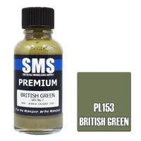 SMS PL153 BRITISH GREEN SCC7 PREMIUM ACRYLIC LACQUER FLAT PAINT 30ML