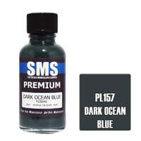 SMS PL157 DARK OCEAN BLUE FS35042 PREMIUM ACRYLIC LACQUER FLAT PAINT 30ML