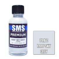 SMS PL160 RAAF SKY GREY FS36463 PREMIUM ACRYLIC LACQUER FLAT PAINT 30ML