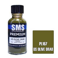 SMS PL167 US OLIVE DRAB FS33070 PREMIUM ACRYLIC LACQUER FLAT PAINT 30ML