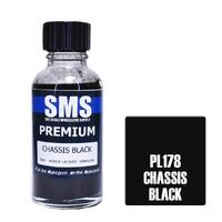 SMS PL178 CHASSIS BLACK PREMIUM ACRYLIC LACQUER GLOSS PAINT 30ML