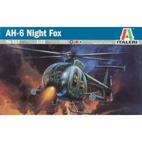 ITALERI 0017S AH-6 NIGHT FOX PLASTIC MODEL KIT 1:72