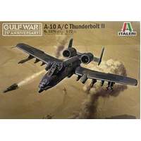 ITALERI 1376 A-10 A/C THUNDERBOLT II 1/72 SCALE PLASTIC MODEL KIT  ATTACK AIRCRAFT