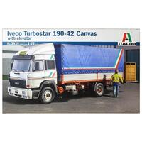 ITALERI 3939 IVECO TURBOSTAR 190-42 TRUCK CANVAS WITH ELEVATOR 1/24 SCALE PLASTIC MODEL KIT