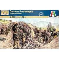 ITALERI 6134 WWII GERMAN PARATROOPERS TROPICAL UNIFORM MODEL FIGURES 1/72