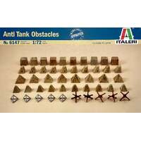 ITALERI 6147 ANTI TANK OBSTACLES BUILDINGS 1/72 SCALE MODEL KIT