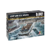 ITALERI 6524 LCVP WITH US INFANTRY D-DAY 1/35 SCALE PLASTIC MODEL KIT