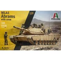 ITALERI 6571 M1A ABRAMS WITH CREW 1:35 PLASTIC MODEL TANK KIT