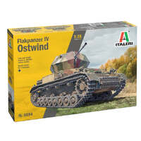 ITALERI 6594S FLAKPANZER IV OSTWIND SELF PROPELLED ANTI AIRCRAFT GUN 1/35 SCALE PLASTIC MODEL KIT TANK