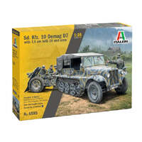 ITALERI 6595S SONDERKRAFTFAHZEUG SD.KFZ 10 DEMAG D7 HALF TRACK TRUCK AND GUN 1/35 SCALE PLASTIC MODEL KIT TRUCK