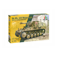 ITALERI 7061 SD.KFZ. 124 WESPE 10.5CM LEICHTE FELDHAUBITZE 1/72 SCALE PLASTIC MODEL KIT