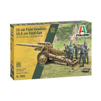 ITALERI 7082 15CM FIELD HOWITZER 10.5CM FIELD GUN 1/72 SCALE PLASTIC MODEL KIT