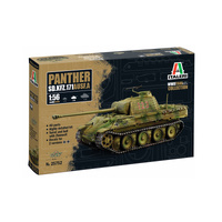 ITALERI 25752 PANTHER SD.KFZ.171 AUSF.A WITH ZIMMERMIT 1/56 SCALE PLASTIC MODEL KIT