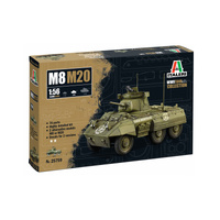 ITALERI 25759 M8/M20 GREYHOUND TWO ALTERNATIVE MODELS 1/56 SCALE PLASTIC MODEL KIT