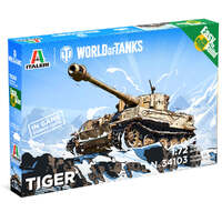 ITALERI 34103 WORLD OF TANKS PZKPFW.VI TIGER I 1:72 PLASTIC MODEL KIT