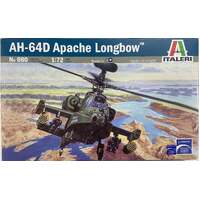 ITALERI 080 AH-64D APACHE LONG BOW MODEL HELICOPTER 1/72