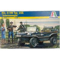 ITALERI 313 KFZ II VW TYP 166 SCHWIMMWAGEN PLASTIC MODEL KIT 1/35