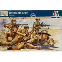 ITALERI 6077 BRITISH 8TH ARMY MODEL FIGURES 1/72 SCALE PLASTIC MODEL KIT