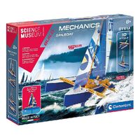 CLEMENTONI SCIENCE MUSEUM APPROVED BUILD MECHANICS - SAILBOAT 180+PC  10 MODEL STEM KIT