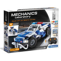 CLEMENTONI SCIENCE MUSEUM APPROVED MECHANICS LABORATORY - POLICE CAR WITH REMOTE CONTROL  2 MODEL STEM KIT