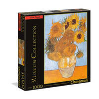 CLEMENTONI MUSEUM COLLECTION - SUNFLOWERS 1000PC JIGSAW PUZZLE 69x50CM