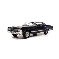 GREENLIGHT ARTISAN COLLECTION GL19119 1967 CHEVROLET IMPALA SPORT SEDAN TUXEDO BLACK 1:18 SCALE DIECAST MODEL CAR