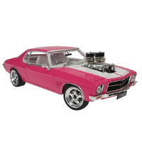 DDA COLLECTABLES DDA207 OLD PINKED 1973 WHITE AND PINK BLOWN HQ MONARO GTS 350  1/24 SCALE DIECAST COLLECTABLE