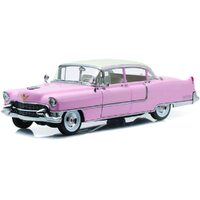 GREENLIGHT 1955 CADILLAC FLEETWOOD PINK WITH WHITE ROOF SERIES 60 1:18 DIECAST MODEL CAR