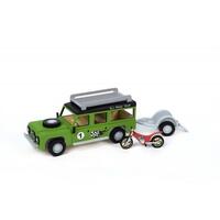 ARTESANIA LATINA 30521 WODY JUNIOR COLLECTION ALL ROAD PLUS TRAILER PLUS BIKE WOODEN MODEL KIT