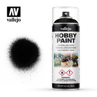 VALLEJO 28012 BLACK PRIMER SCHWARTZ 400ML AEROSOL SPRAY PAINT FOR METAL OR PLASTIC