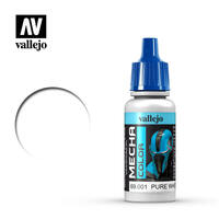 VALLEJO 69.001 MECHA COLOR PURE WHITE ACRYLIC PAINT 17ML