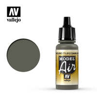 VALLEJO 71.012 DARK GREEN MODEL AIR ACRYLIC PAINT 17ML