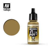 VALLEJO 71.025 DARK YELLOW MODEL AIR ACRYLIC PAINT 17ML