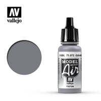 VALLEJO 71.072 GUNMETAL MODEL AIR ACRYLIC PAINT 17ML