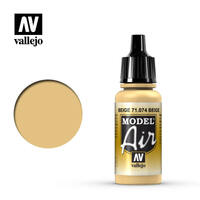 VALLEJO 71.074 BEIGE MODEL AIR ACRYLIC PAINT 17ML