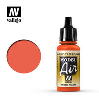 VALLEJO 71.082 FLUORESCENT RED MODEL AIR PAINT 17ML