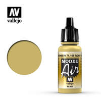 VALLEJO 71.106 MODEL AIR IVORY RLM05 17ML ACRYLIC AIRBRUSH PAINT